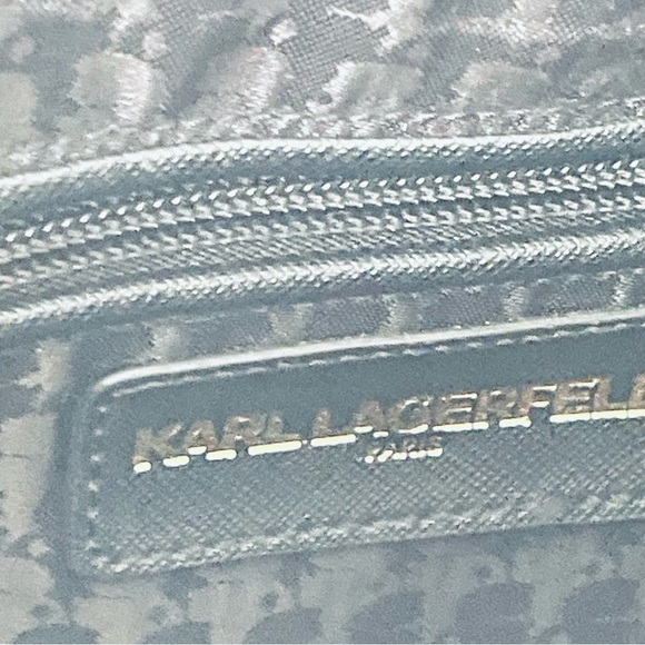 KARL LAGERFELD BLACK CROSSBODY SHOULDER BAG INVISIBLE MAGNETIC CLOSURE WOMEN BAG - Picture 12 of 15